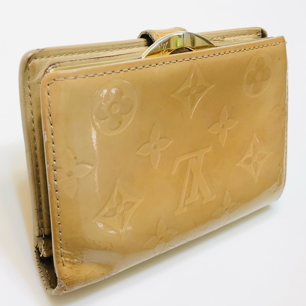 GENUINE LOUIS VUITTON Monogram Vernis French Purse Wallet